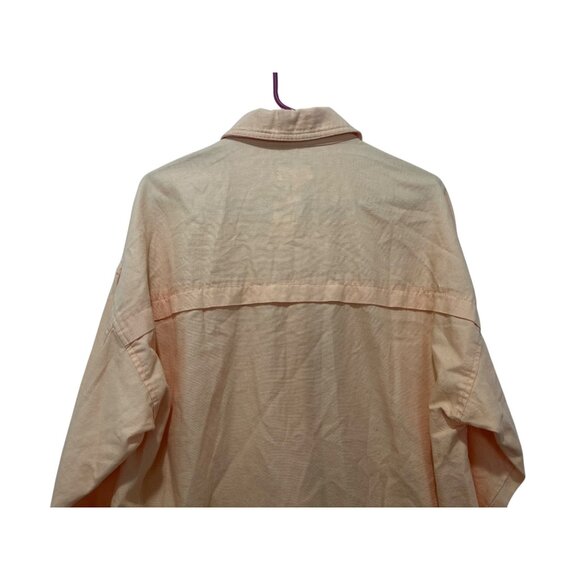 Anthropologie Maeve Lace Shirt Jacket Women Small Orange Shacket Cottage Western - Picture 10 of 16